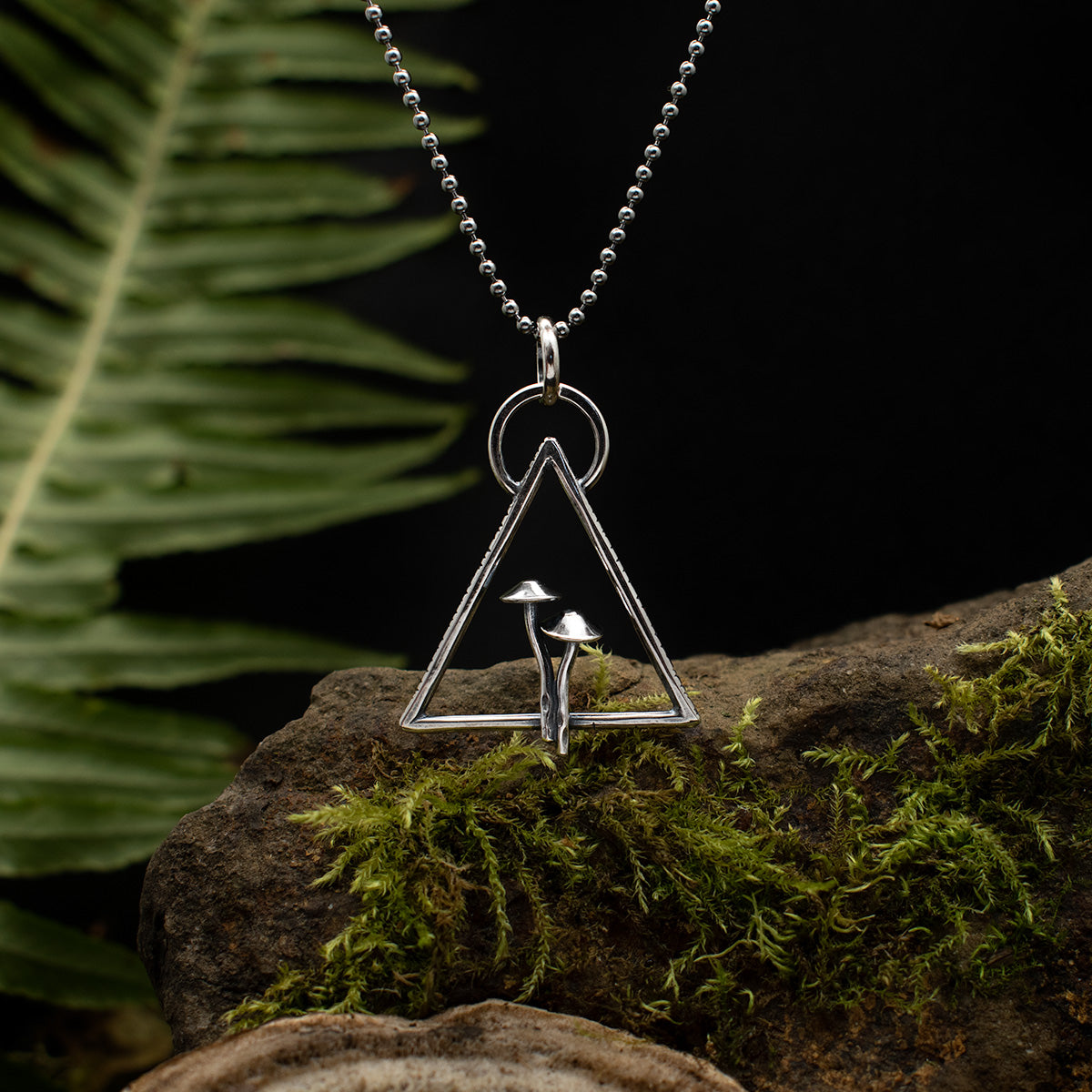 Mycena Duo Triangle Pendant