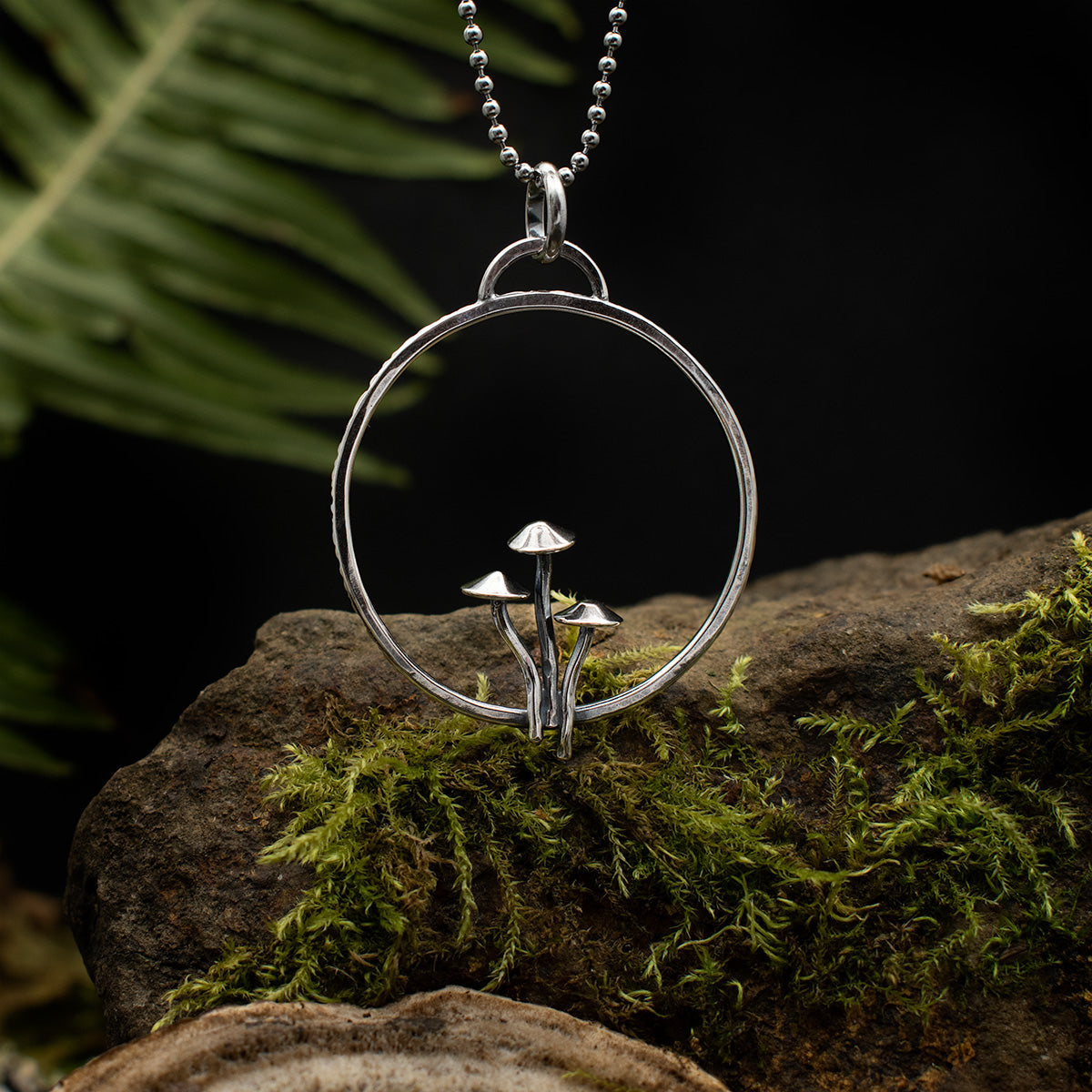 Mycena Trio Large Loop Pendant