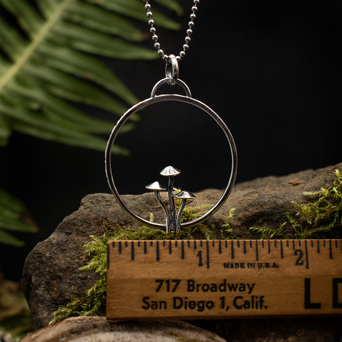 Mycena Trio Large Loop Pendant